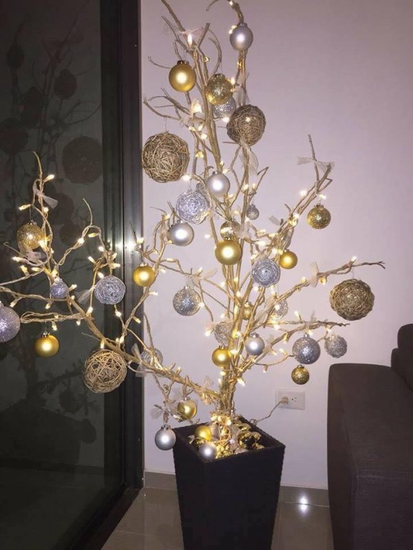 17 Décorations de Noël avec des branches sèches 3