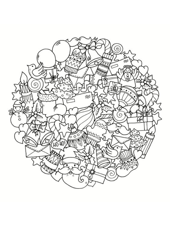 50 Dessins de Noël à Colorier (pour apprendre à dessiner) 11 50 Dessins de Noël à Colorier (pour apprendre à dessiner) 11