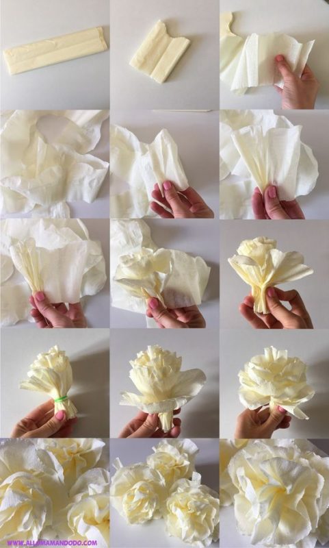 Comment créer une fleur en papier crépon - astuces et photos