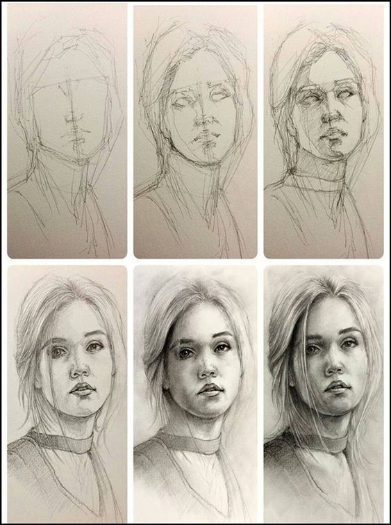 35 tutos & idées de dessins de visages 6 35 tutos & idées de dessins de visages 6