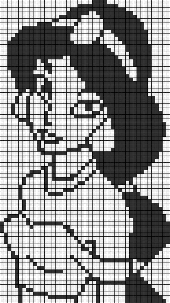 Pixel Art Noir Et Blanc Difficile 100 idées de coloriages de dessins pixel art