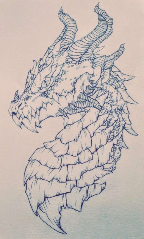 100 idées de dessins dragon : Pour apprendre à dessiner un dragon 30
