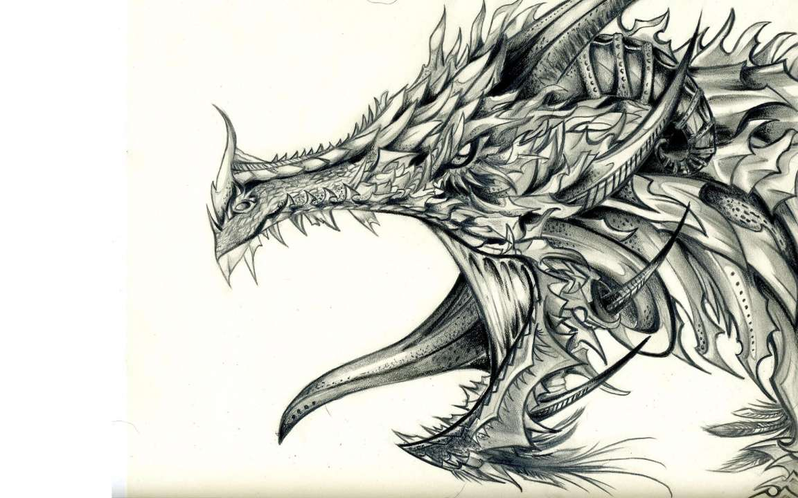 100 idées de dessins dragon : Pour apprendre à dessiner un dragon 36