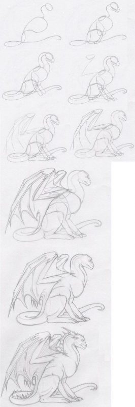 100 idées de dessins dragon : Pour apprendre à dessiner un dragon 78 100 idées de dessins dragon : Pour apprendre à dessiner un dragon 78