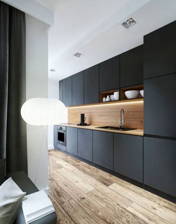 100 idées de cuisines noires pour s'inspirer 6 100 idées de cuisines noires pour s'inspirer 6