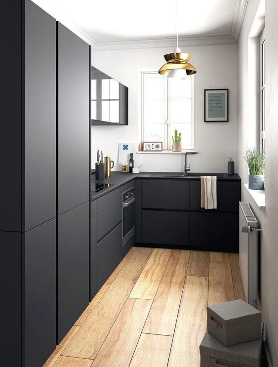 100 idées de cuisines noires pour s'inspirer 7 100 idées de cuisines noires pour s'inspirer 7