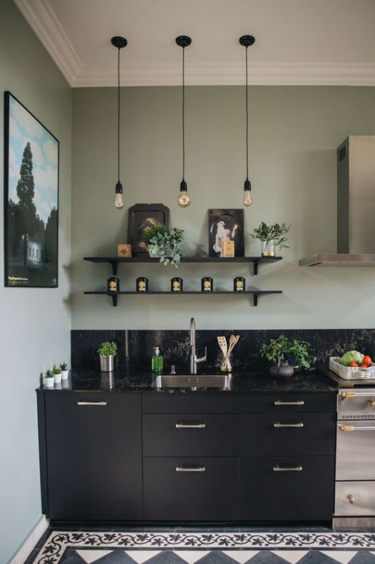100 idées de cuisines noires pour s'inspirer 28 100 idées de cuisines noires pour s'inspirer 28