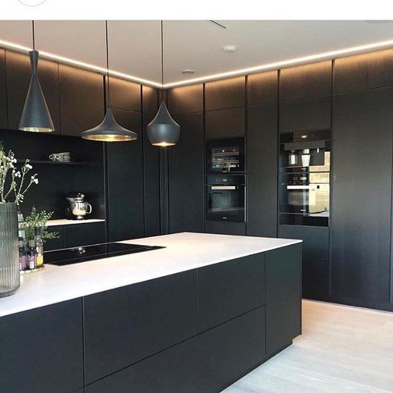100 idées de cuisines noires pour s'inspirer 37 100 idées de cuisines noires pour s'inspirer 37