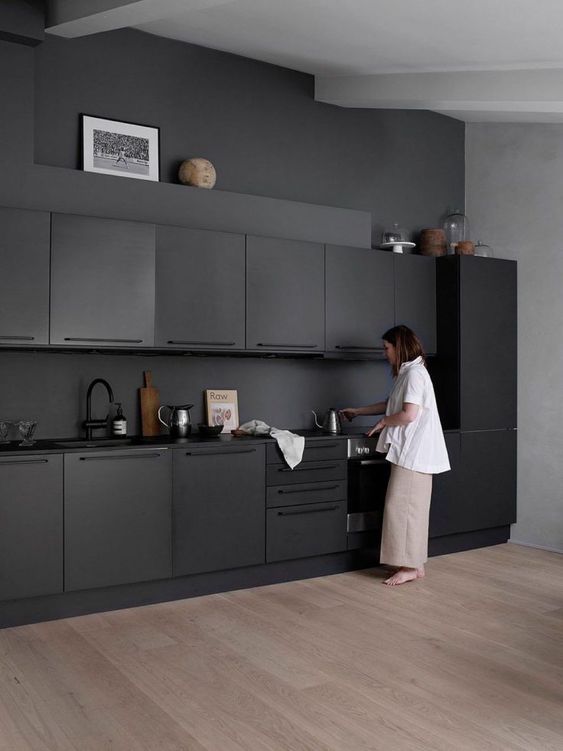 100 idées de cuisines noires pour s'inspirer 14 100 idées de cuisines noires pour s'inspirer 14