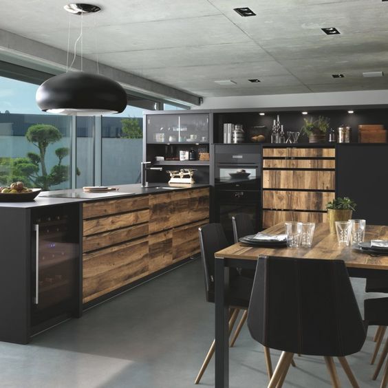 100 idées de cuisines noires pour s'inspirer 42 100 idées de cuisines noires pour s'inspirer 42
