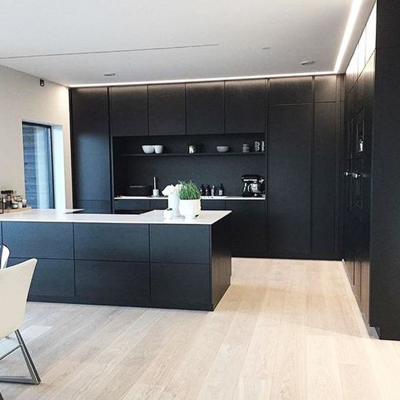 100 idées de cuisines noires pour s'inspirer 43 100 idées de cuisines noires pour s'inspirer 43