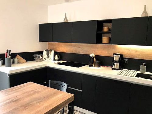 100 idées de cuisines noires pour s'inspirer 44 100 idées de cuisines noires pour s'inspirer 44