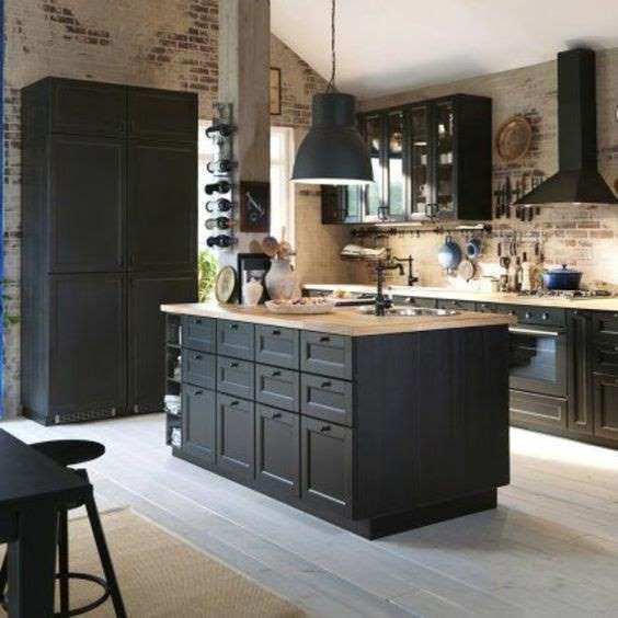 100 idées de cuisines noires pour s'inspirer 50 100 idées de cuisines noires pour s'inspirer 50