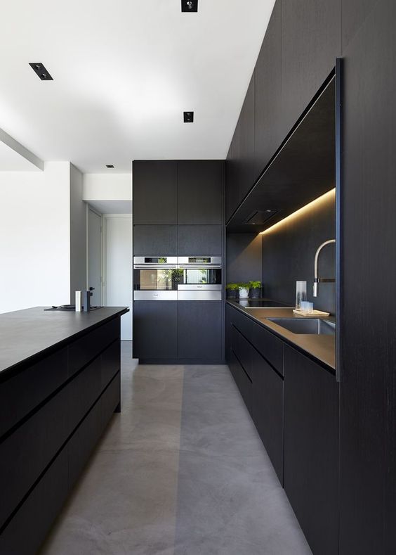 100 idées de cuisines noires pour s'inspirer 51 100 idées de cuisines noires pour s'inspirer 51