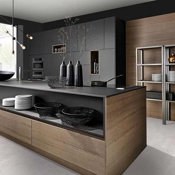 100 idées de cuisines noires pour s'inspirer 59 100 idées de cuisines noires pour s'inspirer 59