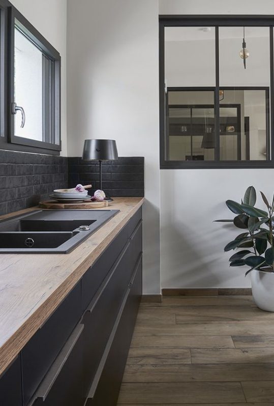 100 idées de cuisines noires pour s'inspirer 61 100 idées de cuisines noires pour s'inspirer 61
