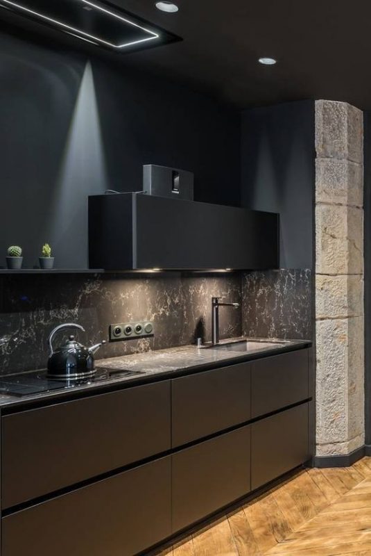 100 idées de cuisines noires pour s'inspirer 65 100 idées de cuisines noires pour s'inspirer 65
