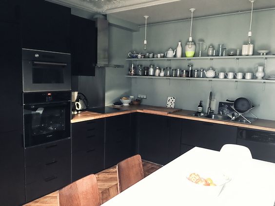 100 idées de cuisines noires pour s'inspirer 94 100 idées de cuisines noires pour s'inspirer 94