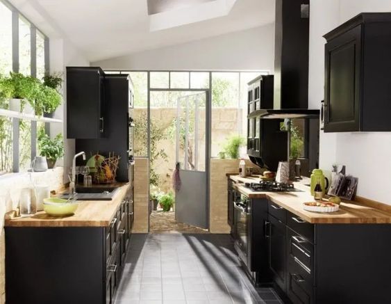 100 idées de cuisines noires pour s'inspirer 12 100 idées de cuisines noires pour s'inspirer 12