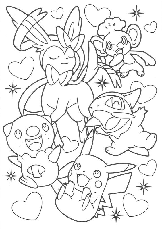 Coloriages Pokémon - pack de 45 coloriages à imprimer • Pliay