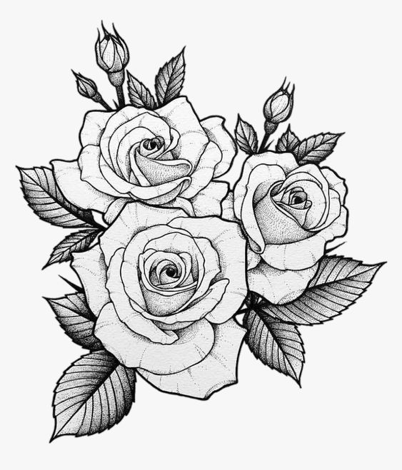 ROSE Dessin Facile 🌹au crayon  Comment dessiner une rose étape par étape  