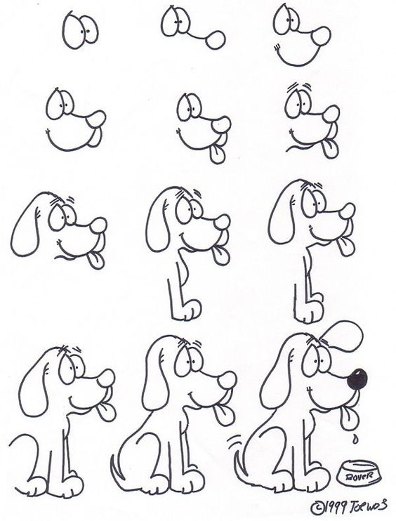 21 tutos étape par étape pour apprendre à dessiner un chien 8 21 tutos étape par étape pour apprendre à dessiner un chien 8