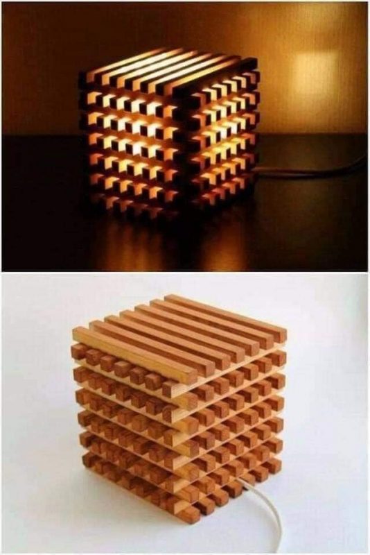 22 belles idées de lampes en bois à faire soi-même 18 22 belles idées de lampes en bois à faire soi-même 18