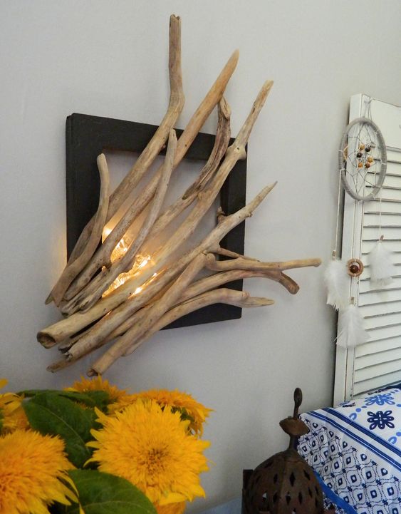 26 top idées de décorations murales à faire avec du bois 26