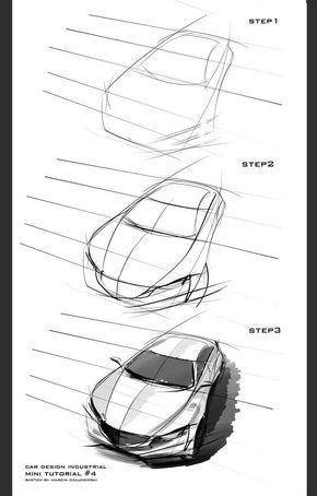29 tutos dessin étape par étape pour apprendre à dessiner des voitures 26