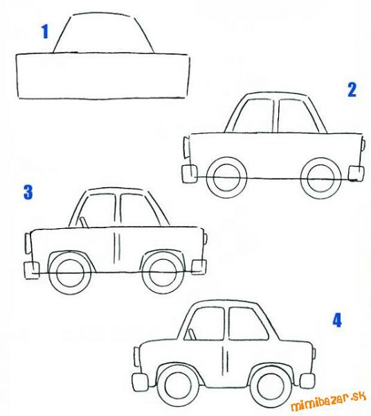 29 tutos dessin étape par étape pour apprendre à dessiner des voitures 9