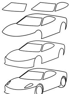 29 tutos dessin étape par étape pour apprendre à dessiner des voitures 4