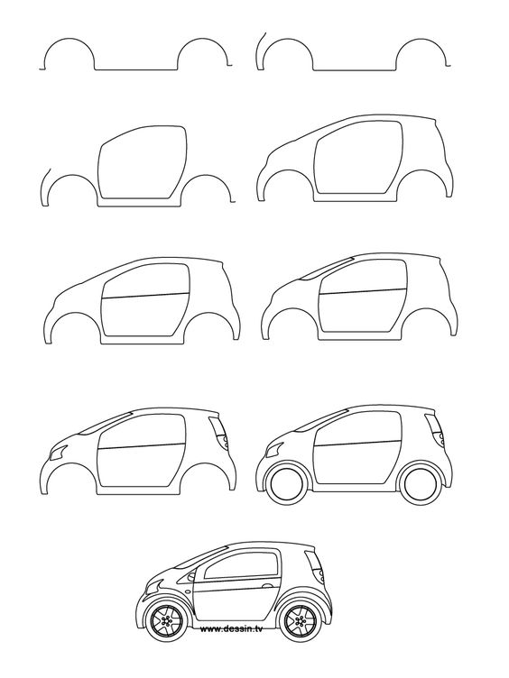 29 tutos dessin étape par étape pour apprendre à dessiner des voitures 5