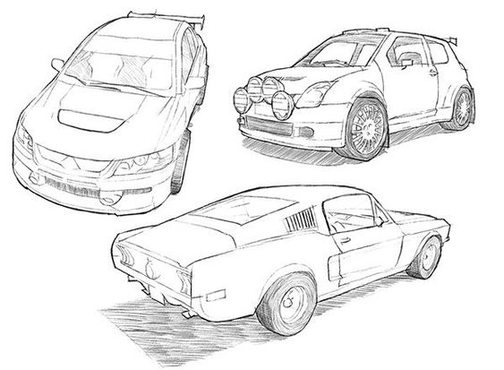 29 tutos dessin étape par étape pour apprendre à dessiner des voitures 32