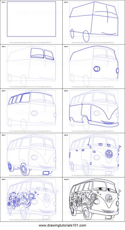 29 tutos dessin étape par étape pour apprendre à dessiner des voitures 20