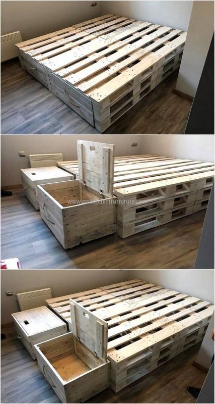 36 top idées de lits en palettes 4 36 top idées de lits en palettes 4