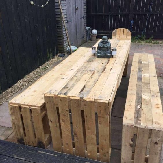 37 top idées de bancs en palettes à fabriquer soi-même 34 37 top idées de bancs en palettes à fabriquer soi-même 34