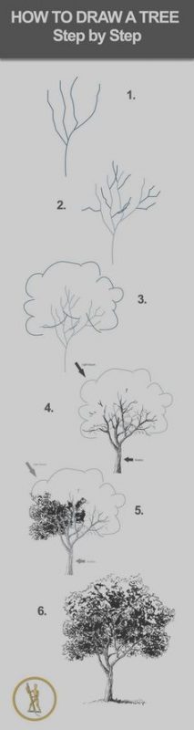 33 super idées de dessins d'arbres : pour apprendre à dessiner un arbre 2 33 super idées de dessins d'arbres : pour apprendre à dessiner un arbre 2