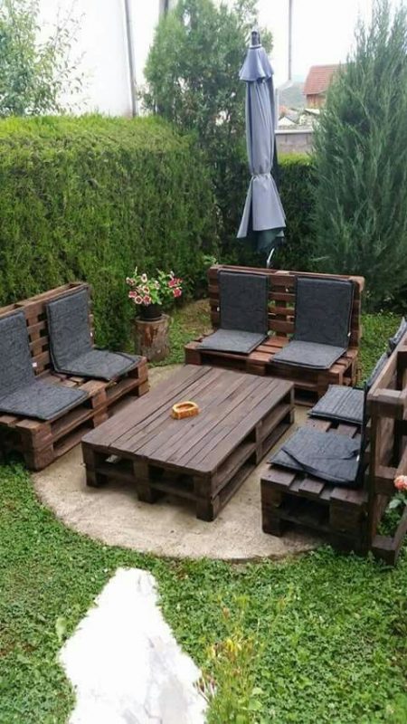 52 top idées de salons de jardin en palettes 19 52 top idées de salons de jardin en palettes 19