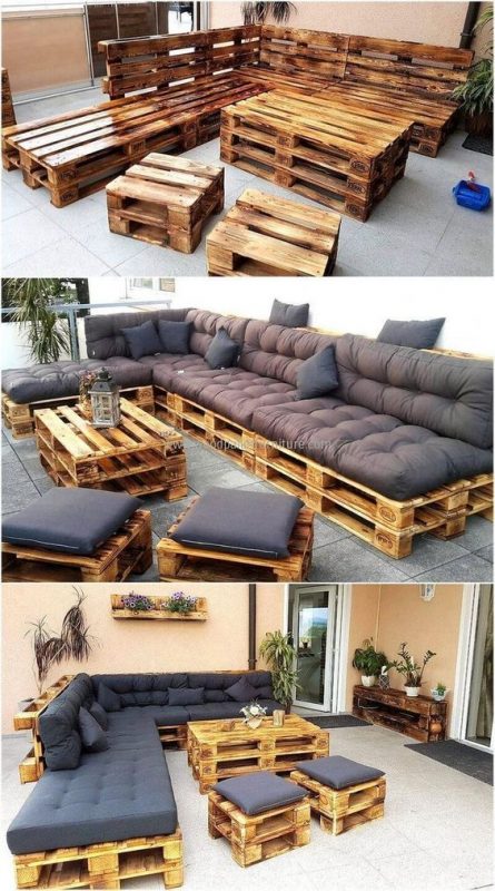 52 top idées de salons de jardin en palettes 22 52 top idées de salons de jardin en palettes 22