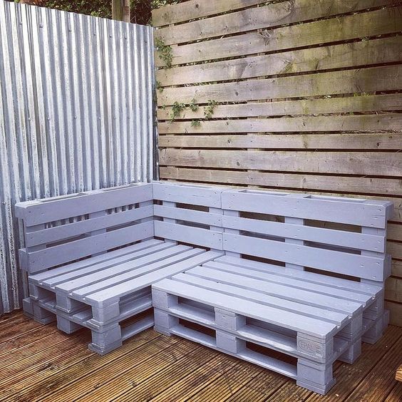 52 top idées de salons de jardin en palettes 6 52 top idées de salons de jardin en palettes 6