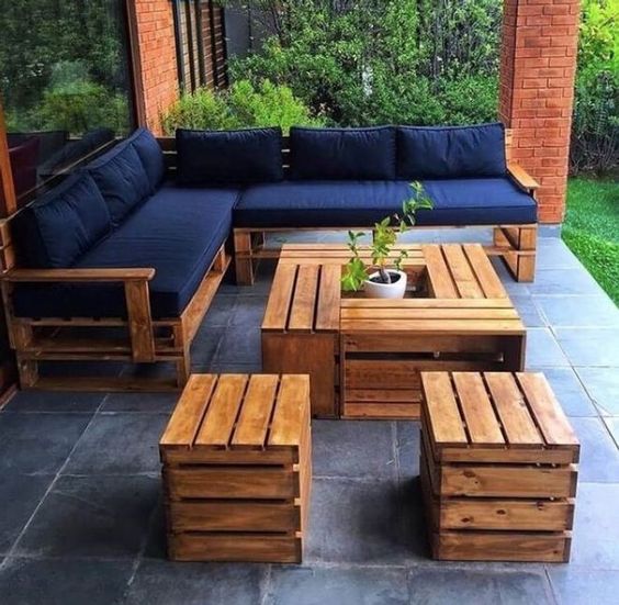 52 top idées de salons de jardin en palettes 9 52 top idées de salons de jardin en palettes 9