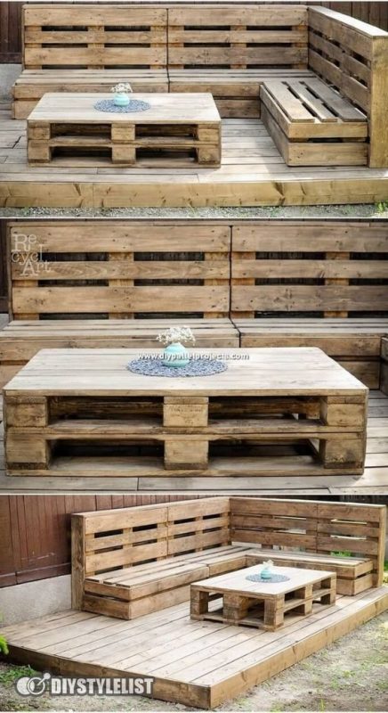 52 top idées de salons de jardin en palettes 10 52 top idées de salons de jardin en palettes 10