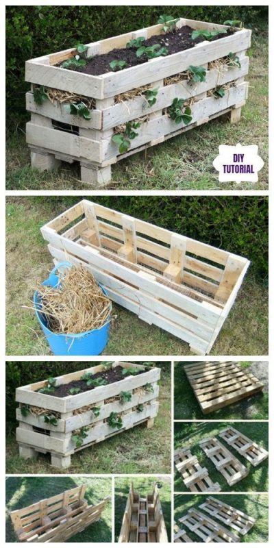 80 jardinières en palettes pour embellir les jardins 5 80 jardinières en palettes pour embellir les jardins 5