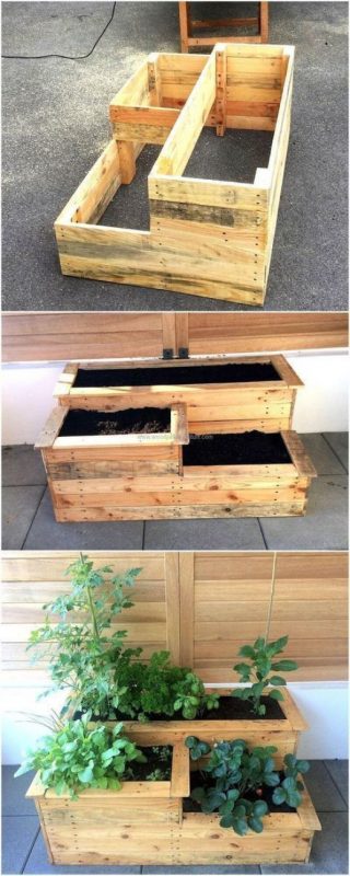 80 jardinières en palettes pour embellir les jardins 67 80 jardinières en palettes pour embellir les jardins 67