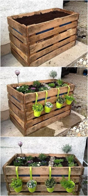 80 jardinières en palettes pour embellir les jardins 55 80 jardinières en palettes pour embellir les jardins 55