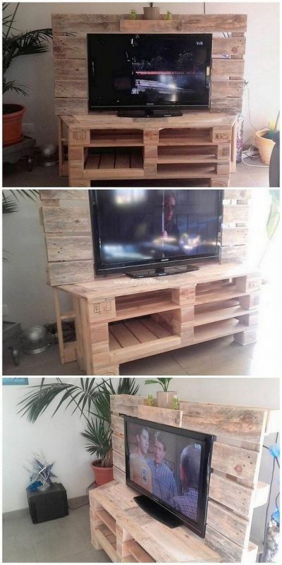 33 top idées de meubles tv en palettes 2 33 top idées de meubles tv en palettes 2