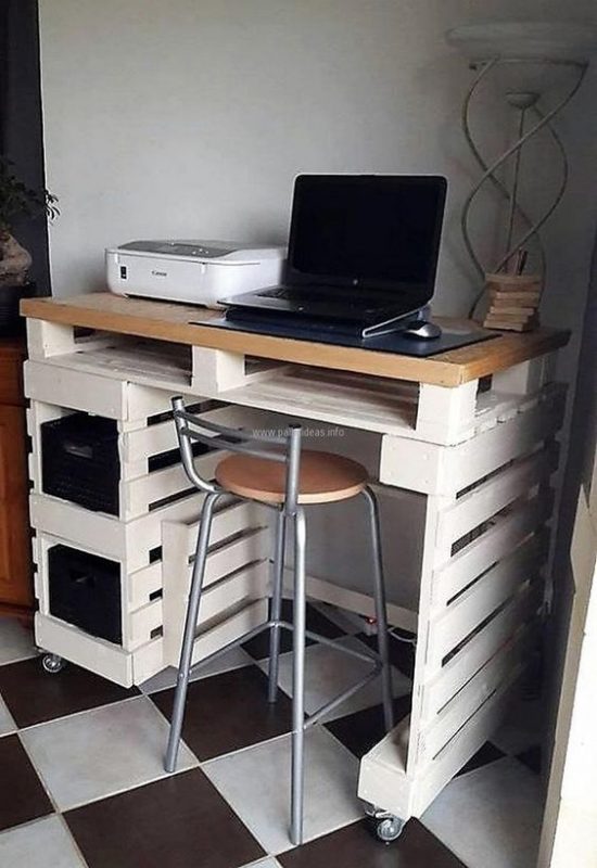28 top idées de bureaux en palettes pour s'inspirer 14 28 top idées de bureaux en palettes pour s'inspirer 14