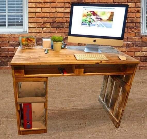 28 top idées de bureaux en palettes pour s'inspirer 27 28 top idées de bureaux en palettes pour s'inspirer 27