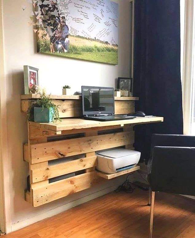 28 top idées de bureaux en palettes pour s'inspirer 6 28 top idées de bureaux en palettes pour s'inspirer 6