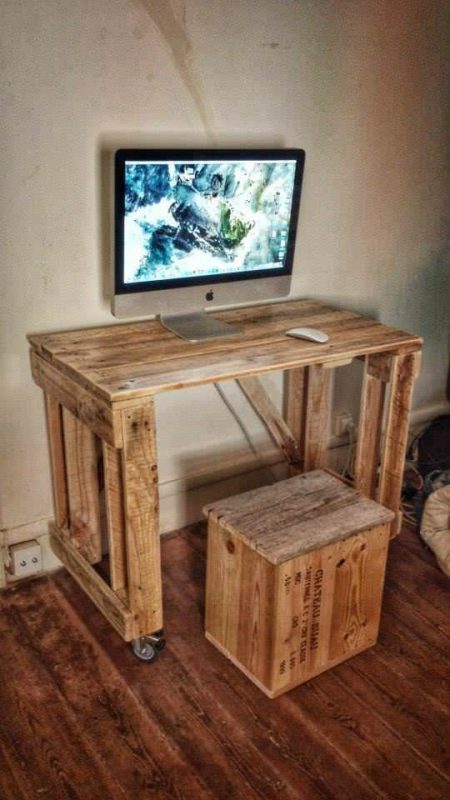 28 top idées de bureaux en palettes pour s'inspirer 10 28 top idées de bureaux en palettes pour s'inspirer 10